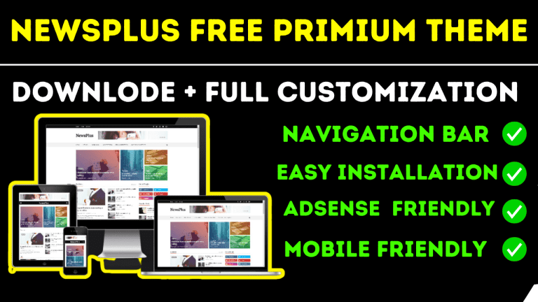 News Plus Premium Theme Free for Blogger